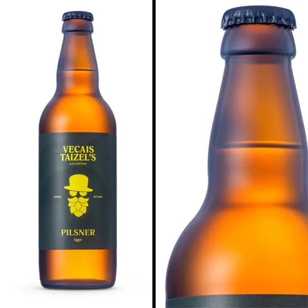 Glass bottle product photography